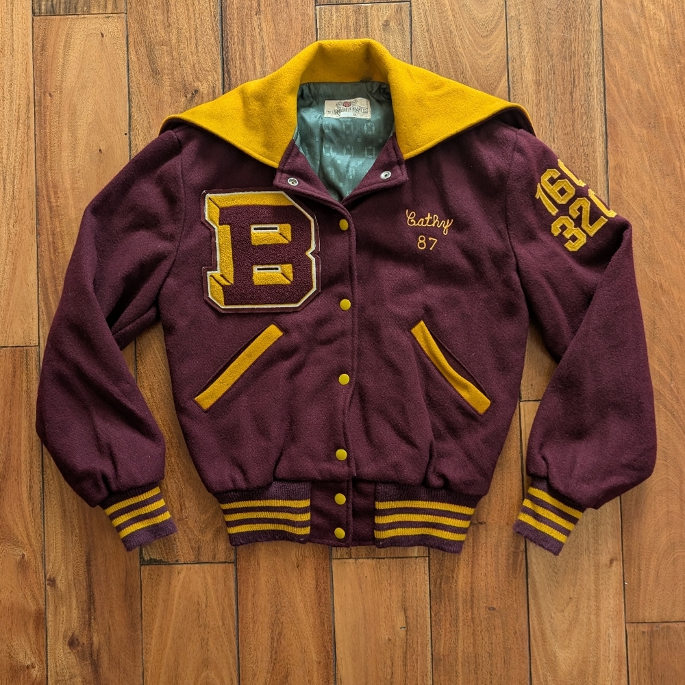 Big Spring Cross Country Vintage Varsity Jacket (M)